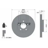 TEXTAR 92083603 Bremsscheiben 2 Stück VW