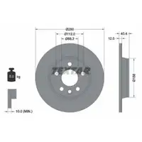 TEXTAR 92083903 Bremsscheiben 2 Stück VW
