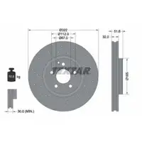 TEXTAR 92277705 Bremsscheiben 2 Stück vorne MERCEDES-BENZ