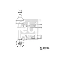 FEBI BILSTEIN 196317 Spurstangenendstück für VOLVO