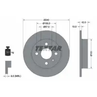 TEXTAR 92092003 Bremsscheiben 2 Stück OPEL