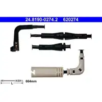 Original ATE Bremsbeläge hinten + Warnkontakt BMW 5er E60 6er E63 Cabriolet E64