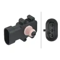 HELLA 6PP 009 400-431 Sensor, Saugrohrdruck