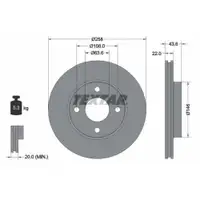TEXTAR 92096203 Bremsscheiben 2 Stück FORD