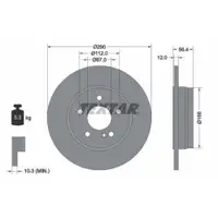 TEXTAR 92091103 Bremsscheiben 2 Stück MERCEDES-BENZ
