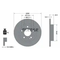 TEXTAR 92091203 Bremsscheiben 2 Stück MERCEDES-BENZ