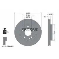 TEXTAR 92091303 Bremsscheiben 2 Stück MERCEDES-BENZ