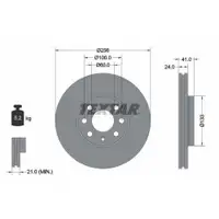 TEXTAR 92091803 Bremsscheiben 2 Stück OPEL