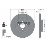 TEXTAR 92282103 Bremsscheiben 2 Stück vorne FORD