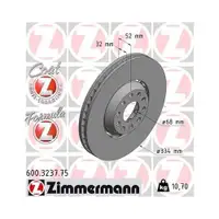 Zimmermann 600.3237.75 Bremsscheiben 2 Stück VW