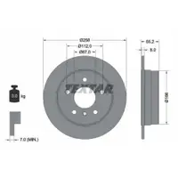 TEXTAR 92099703 Bremsscheiben 2 Stück MERCEDES-BENZ