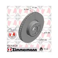 ZIMMERMANN 150.3481.20 Bremsscheiben 2 Stück BMW