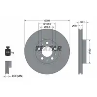 TEXTAR 92100503 Bremsscheiben 2 Stück VOLVO