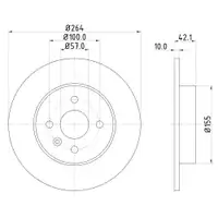 Mintex MDC1791 Bremsscheiben 2 Stück OPEL