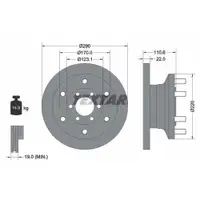TEXTAR 93175400 Bremsscheiben 2 Stück IVECO