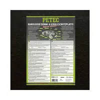 Motorraumdämmung Petec 87610 Daemm-& Schallschutzplatte Bitumen, Schwarz
