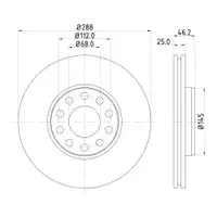 Mintex MDC2338 Bremsscheiben 2 Stück VW