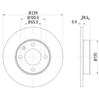 Mintex MDC247 Bremsscheiben 2 Stück VW
