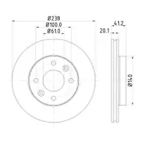 Mintex MDC956 Bremsscheiben 2 Stück RENAULT