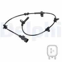 Sensor Raddrehzahl Delphi SS20837 für Opel für Vauxhall Hinterachse