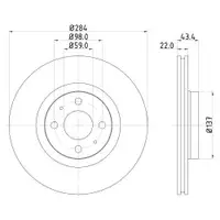 Mintex MDC616 Bremsscheiben 2 Stück FIAT