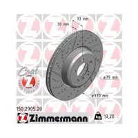 ZIMMERMANN 150.2905.20 Bremsscheiben 2 Stück BMW