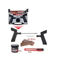 KS TOOLS 150.1070 Reifenvulkanisier-Satz für KFZ, 5-tlg, 100 mm Fäde
