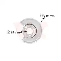 VAN WEZEL Spritzblech Bremsscheibe hi. li. 3075373