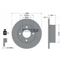 TEXTAR 92026100 Bremsscheiben 2 Stück AUDI
