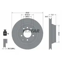 TEXTAR 92122003 Bremsscheiben 2 Stück PORSCHE