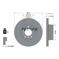 TEXTAR 92122505 Bremsscheiben 2 Stück BMW