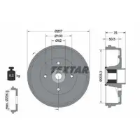 TEXTAR 94041400 Bremstrommeln 2 Stück hinten RENAULT