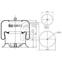 FEBI BILSTEIN 39513 Luftfederbalg für MERCEDES-BENZ