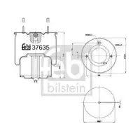 FEBI BILSTEIN 37635 Luftfederbalg für VOLVO