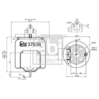 FEBI BILSTEIN 37636 Luftfederbalg für VOLVO