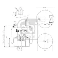 FEBI BILSTEIN 171377 Luftfederbalg für RENAULT