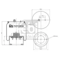 FEBI BILSTEIN 101269 Luftfederbalg für MERCEDES-BENZ