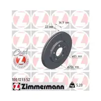 Zimmermann 100.1233.52 Bremsscheiben 2 Stück SKODA