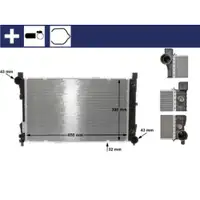MAHLE CR 387 000S Kühlmittelkühler für MERCEDES-BENZ