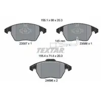 Textar Bremsenset Bremsscheiben Ø312 belüftet Beläge vorn VW Audi Skoda Seat