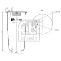 FEBI BILSTEIN 101301 Luftfederbalg für MAN