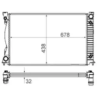 MAHLE CR 842 000S Kühlmittelkühler