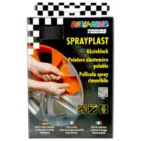 Lack Dupli Color 388118 Set Sprayplast Schwarz Seidenglänzend 2x400 Ml