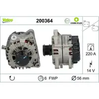 VALEO 200364 Pkw Generator - CORE-FLEX - FORD