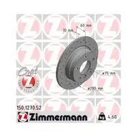 Zimmermann 150.1270.52 Bremsscheiben 2 Stück BMW