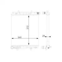 MAHLE CR 1591 000S Kühlmittelkühler