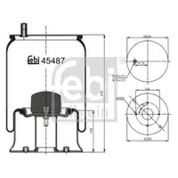 FEBI BILSTEIN 45487 Luftfederbalg für MERCEDES-BENZ