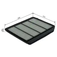 BOSCH F 026 400 710 Luftfilter S0710 für SUZUKI
