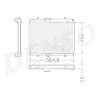 DENSO DRM21057 Kühler für PEUGEOT, CITROËN, DS
