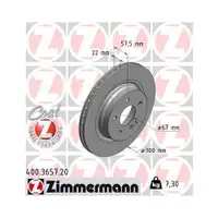 Zimmermann Bremsscheiben 2 Stück z. Bsp. für MERCEDES-BENZ